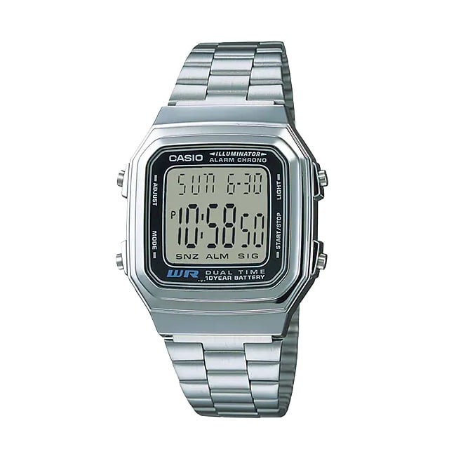 Casio Men Wrist Watch 178 - Silver - Image 1
