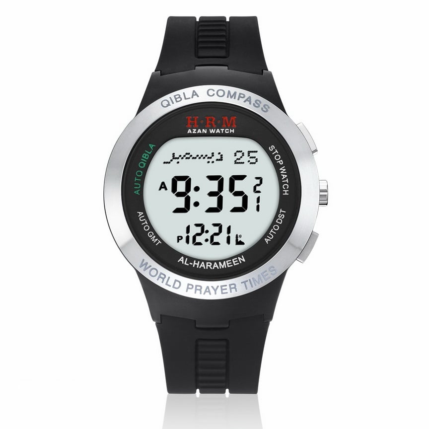 Al-harameen Sport Wrist Watch HA-6508 - Black Color - Image 1