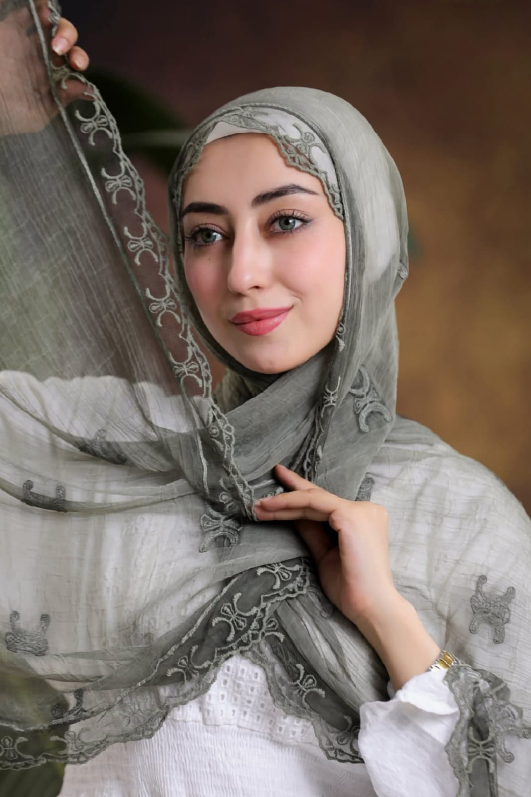طرحة مسي شيفون مشجرة - صورة 2