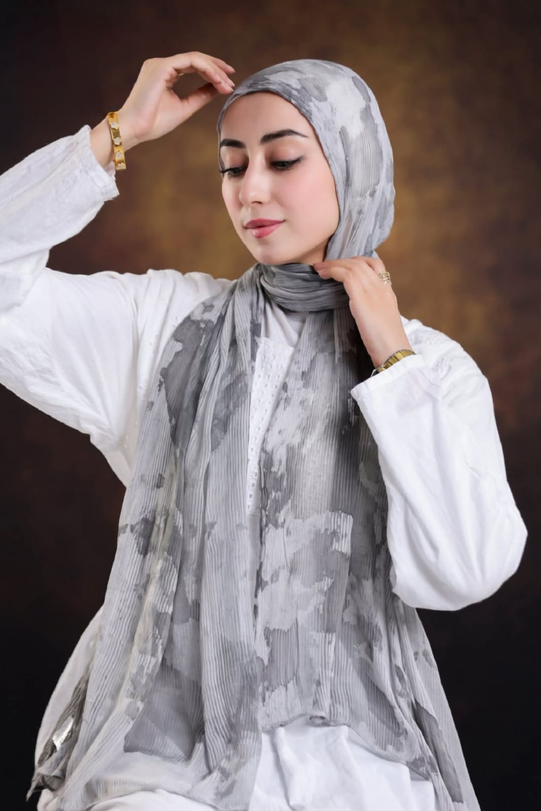 طرحة مسي شيفون مشجرة - صورة 2