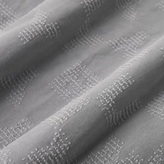 BLURRY pattern logo grey cotton shirt - Image 5