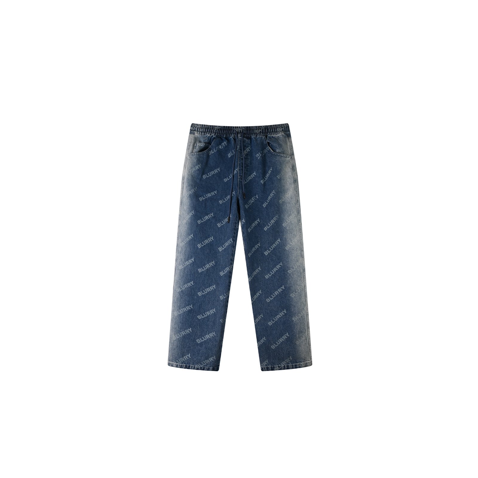 Blue Pattern Jeans (Unisex) - Image 1