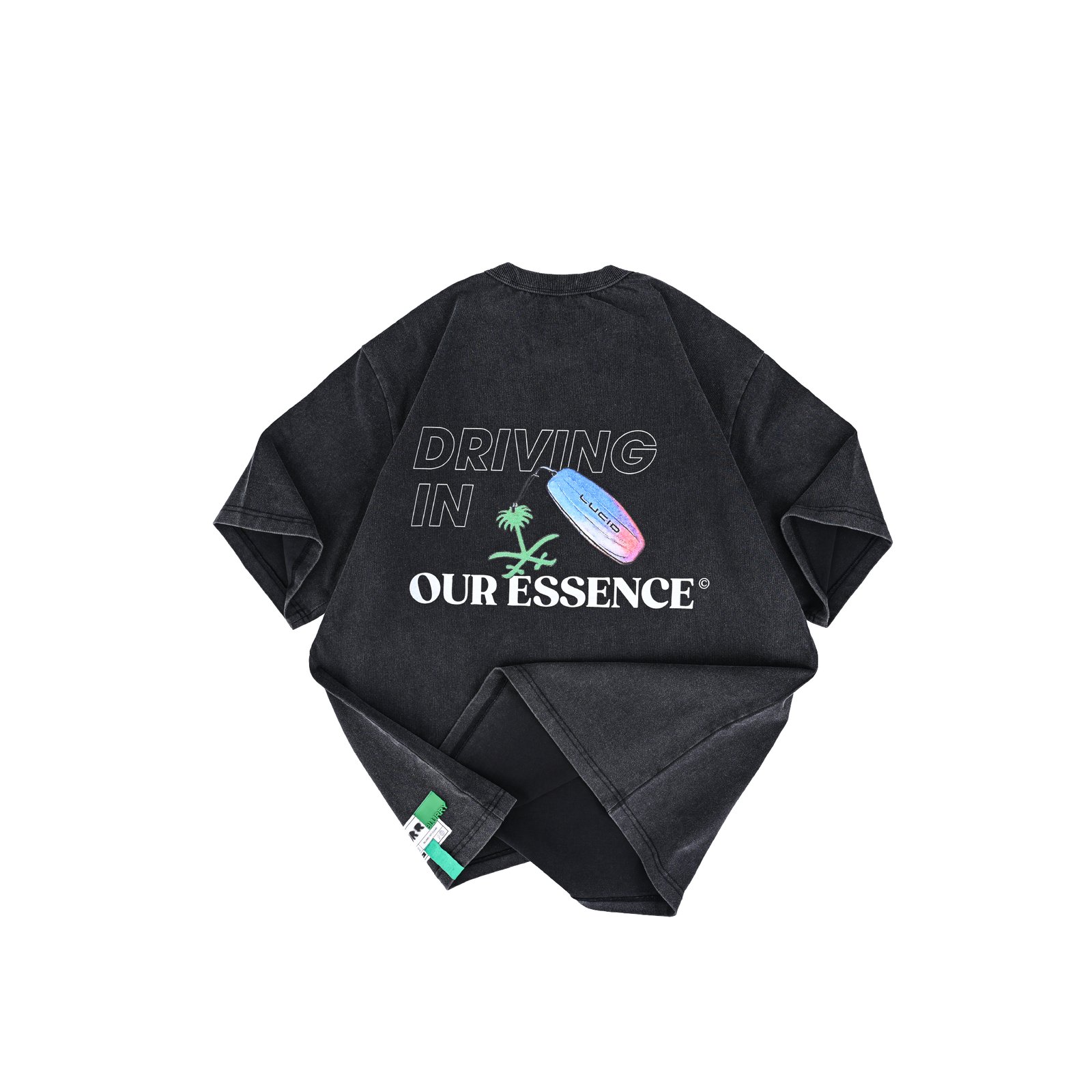 Washed Black T-shirts, Driving in Our Essence - Image 4