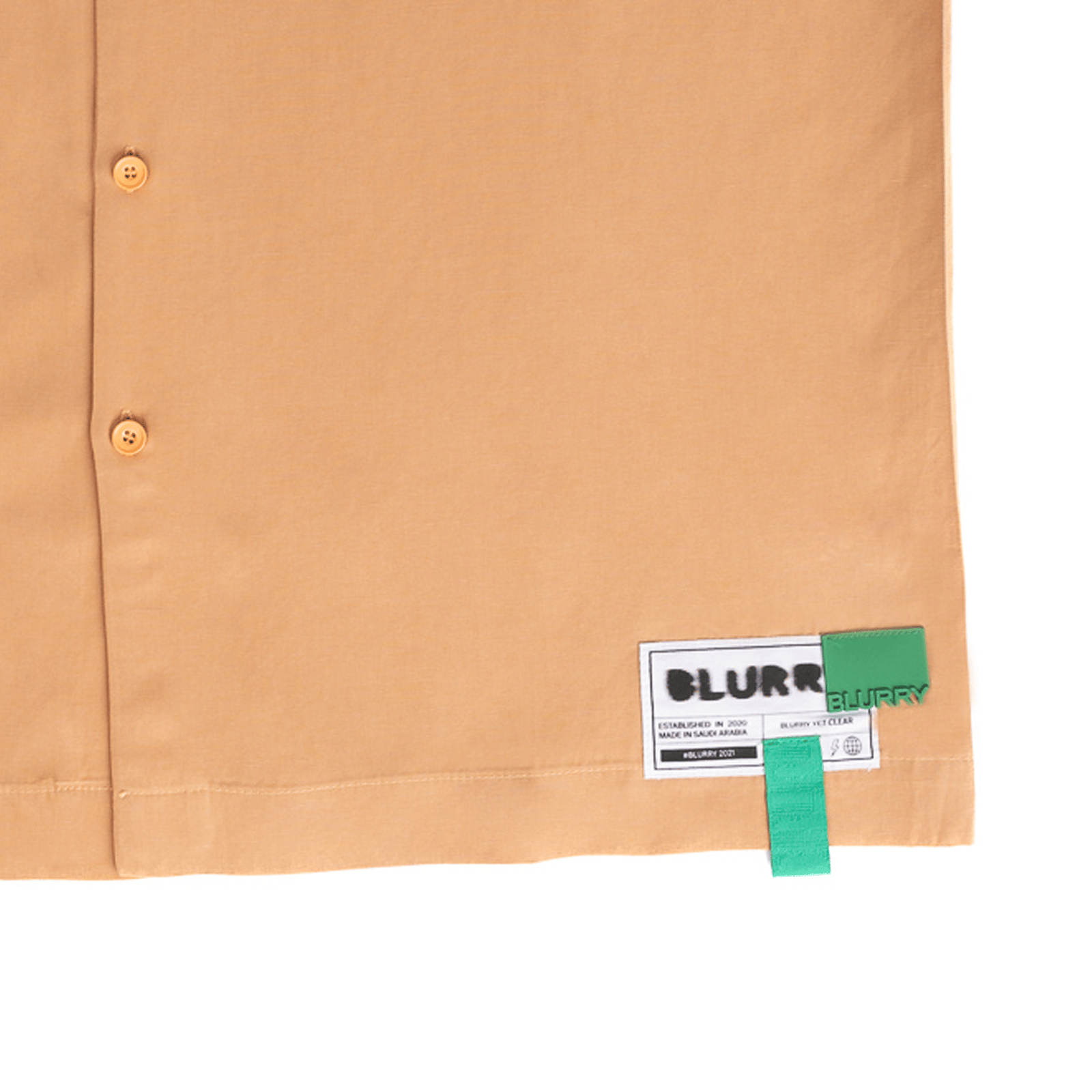Oversized Clay Orange linen Shirt - صورة 4