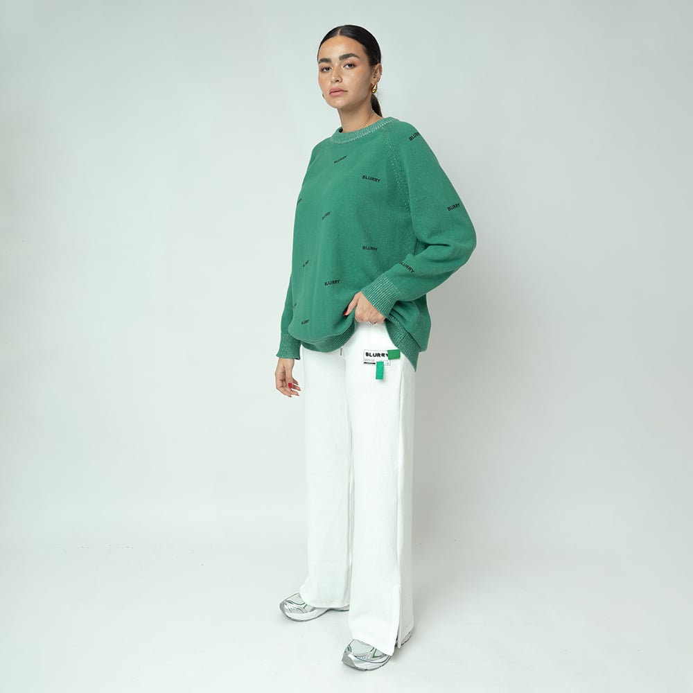 Patterned Green Sweater ( Unisex ) - صورة 4