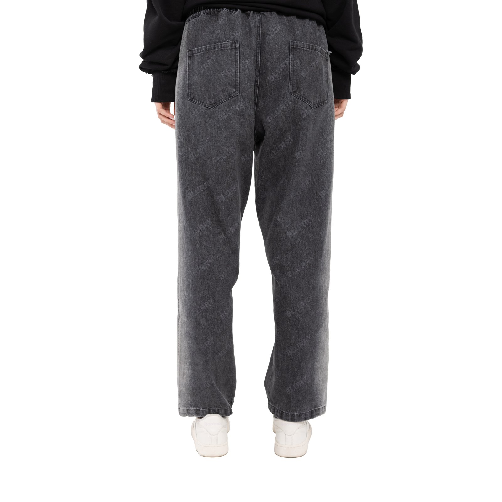 Black Pattern Jeans (Unisex) - Image 3