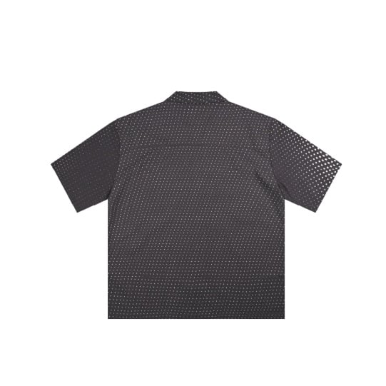 Dotted BLURRY logo boxy cotton shirt set - Image 4
