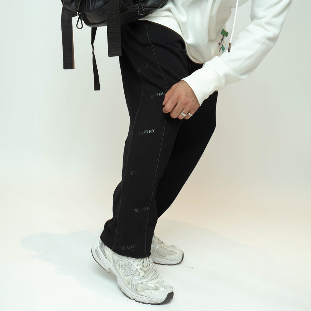 Pattern Black Sweatpants - Image 4