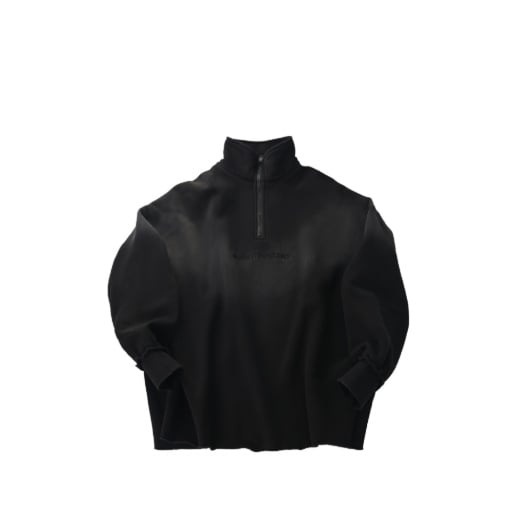 Washed black quarter zip sweatshirt set - Image 3