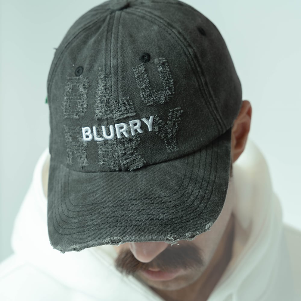 Dark Grey Denim Cap - صورة 4