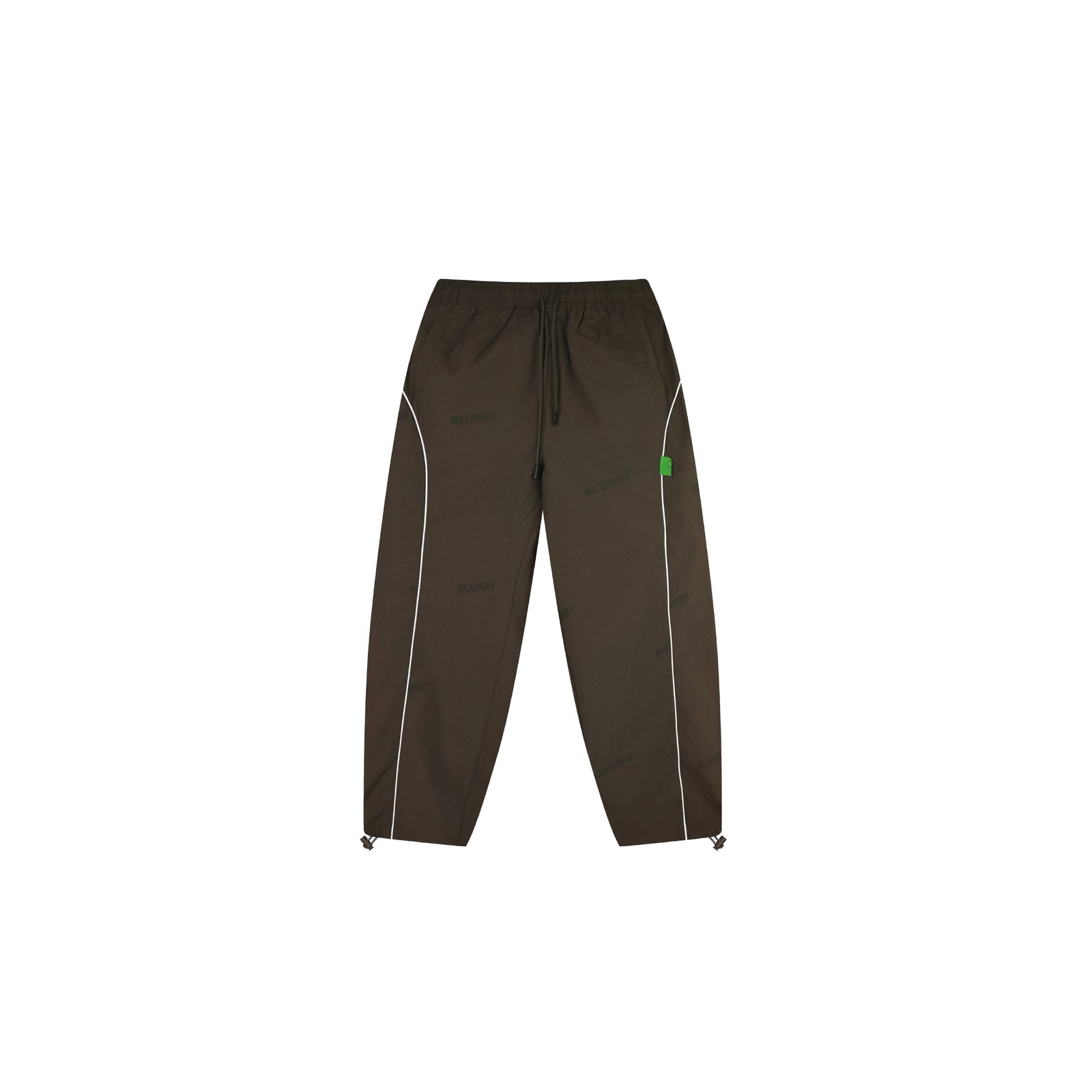 Khaki  Parachute Wide Leg With Logo Pattern (Unisex) - Image 1