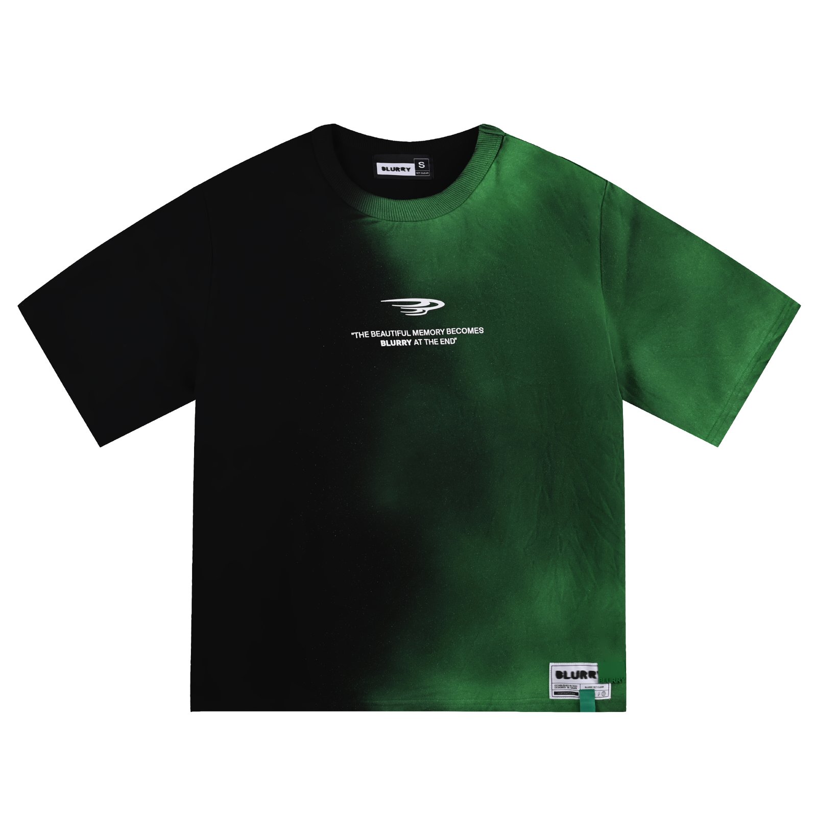 B-logo Blur green T-shirt - صورة 1