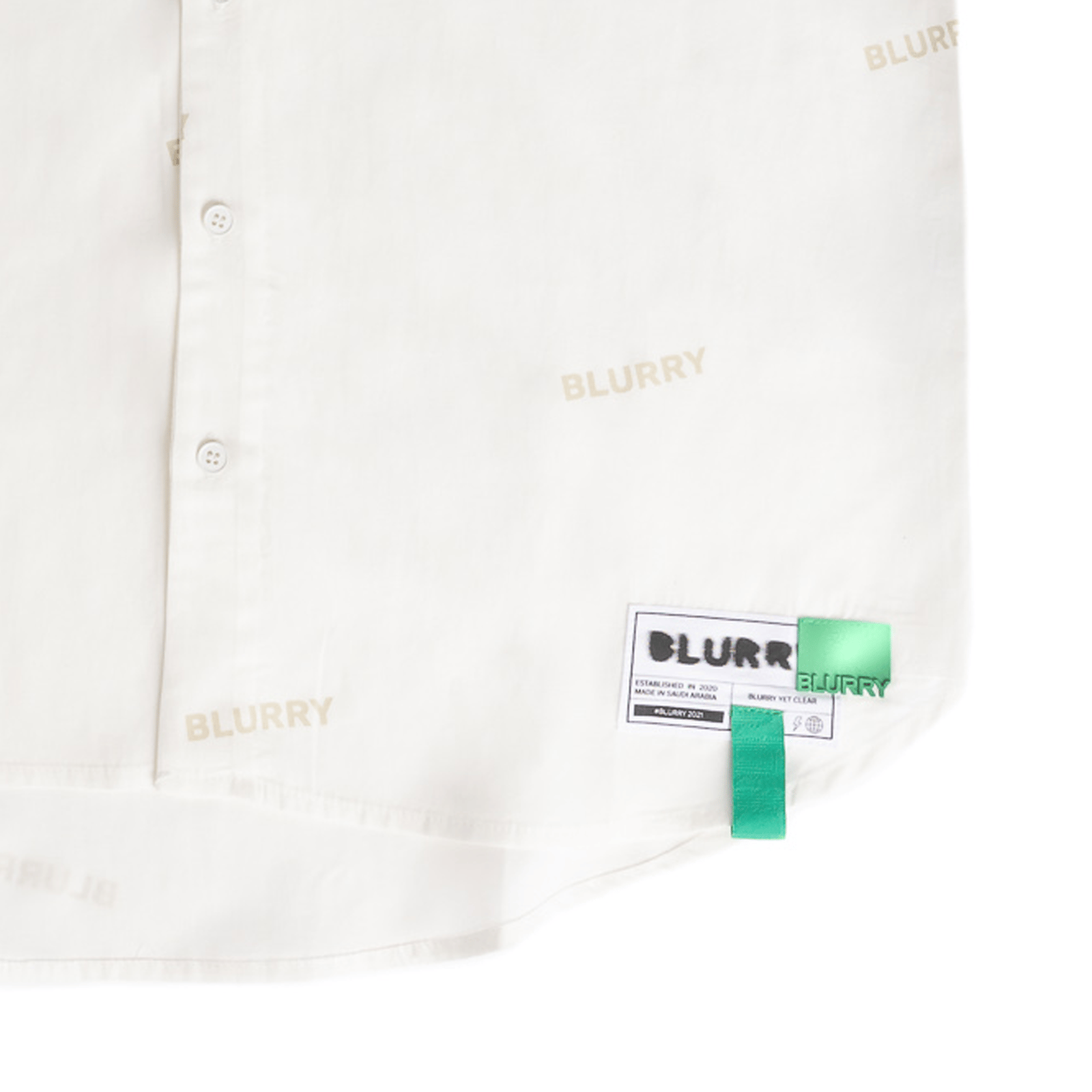 Oversized White linen Dress - صورة 3