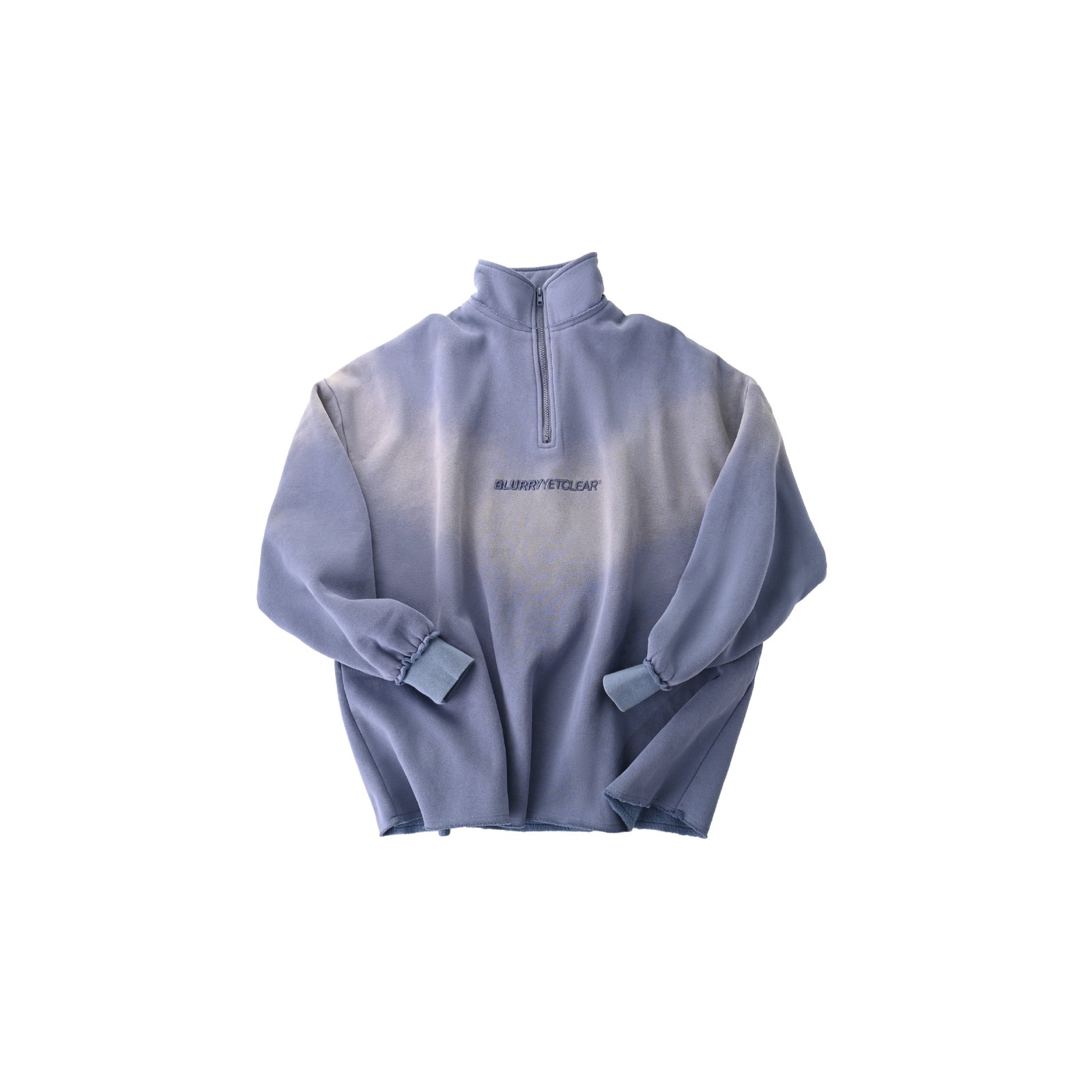 Washed blue quarter zip sweatshirt set - Image 4
