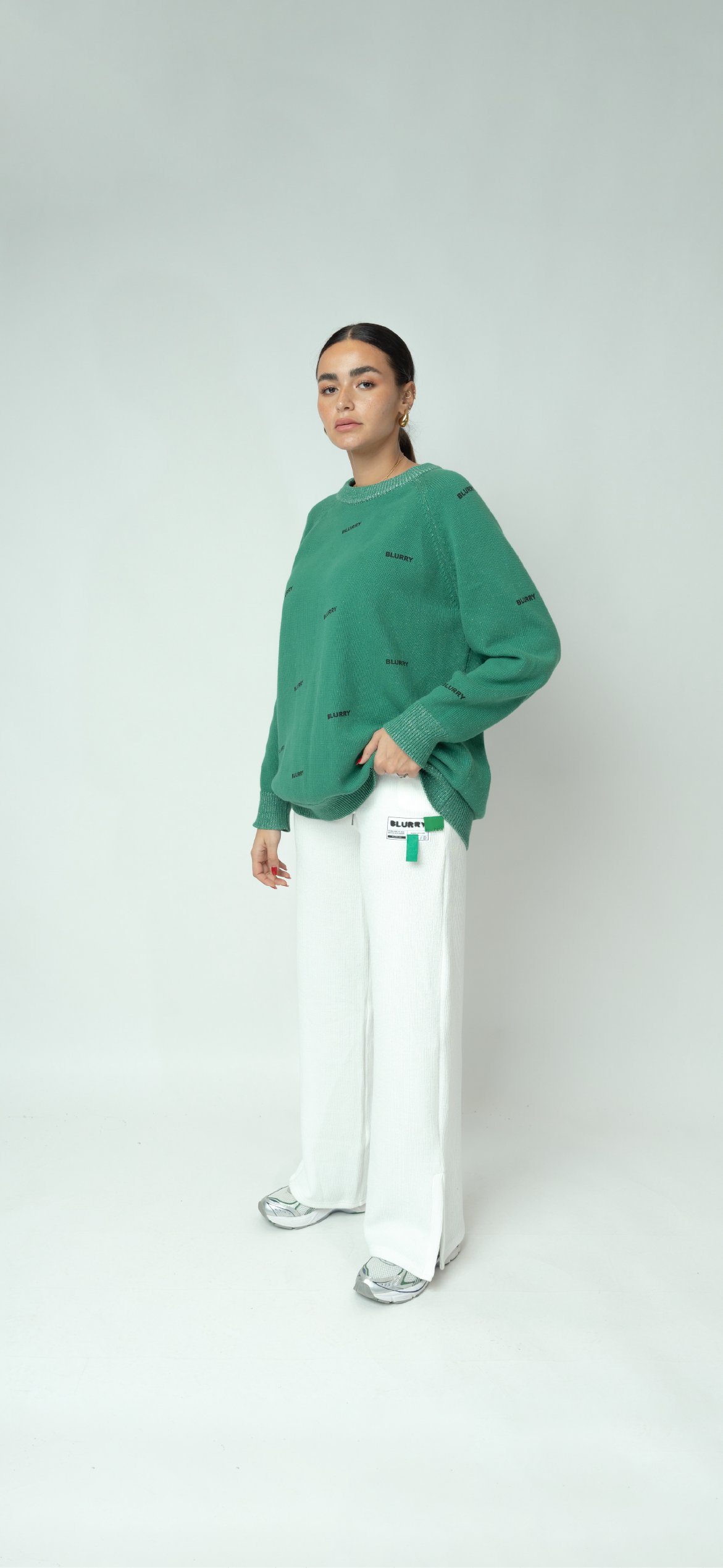 Woman's White sweatpants - Image 2