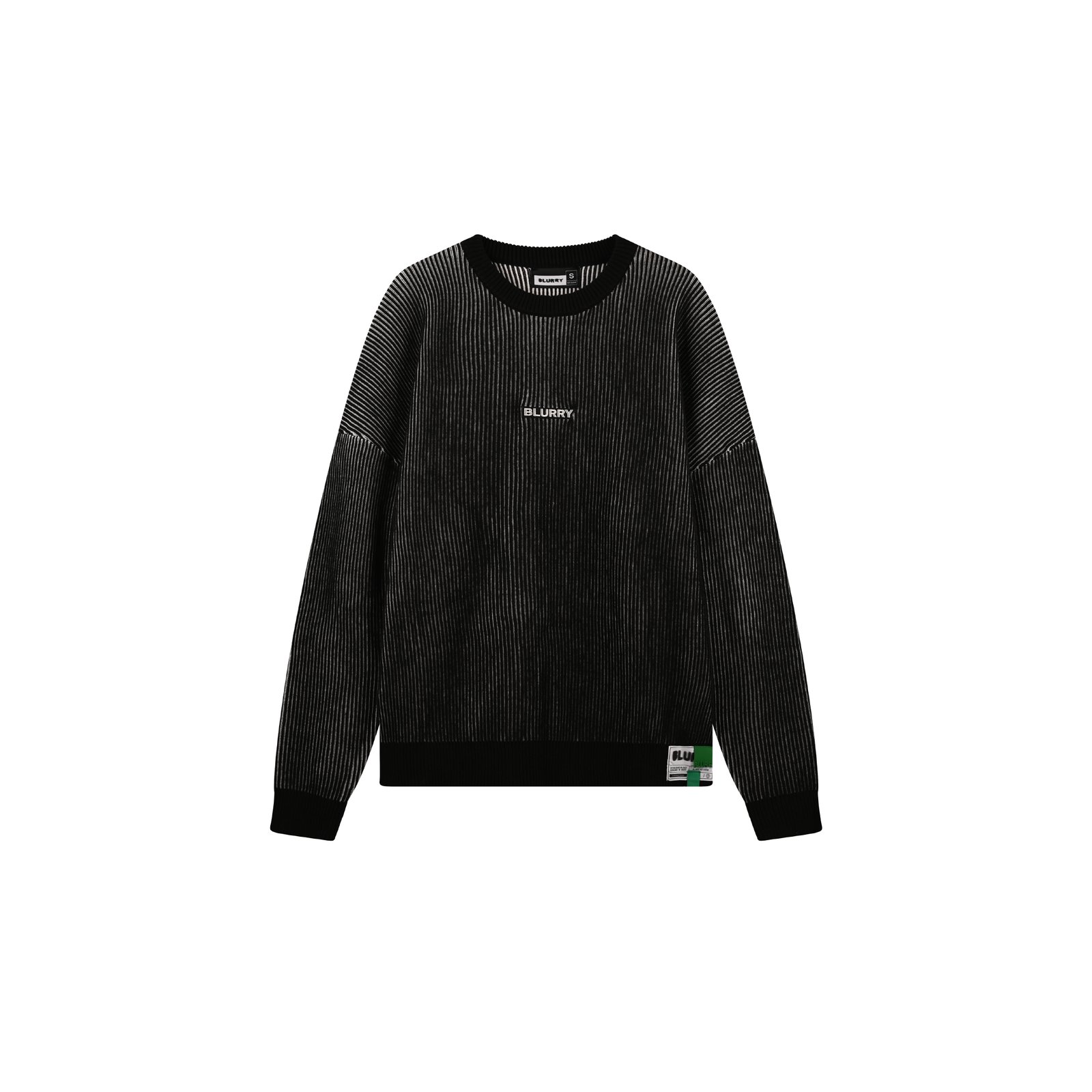 Black and White Knitted Sweater With B-Logo ( Unisex ) - Image 1