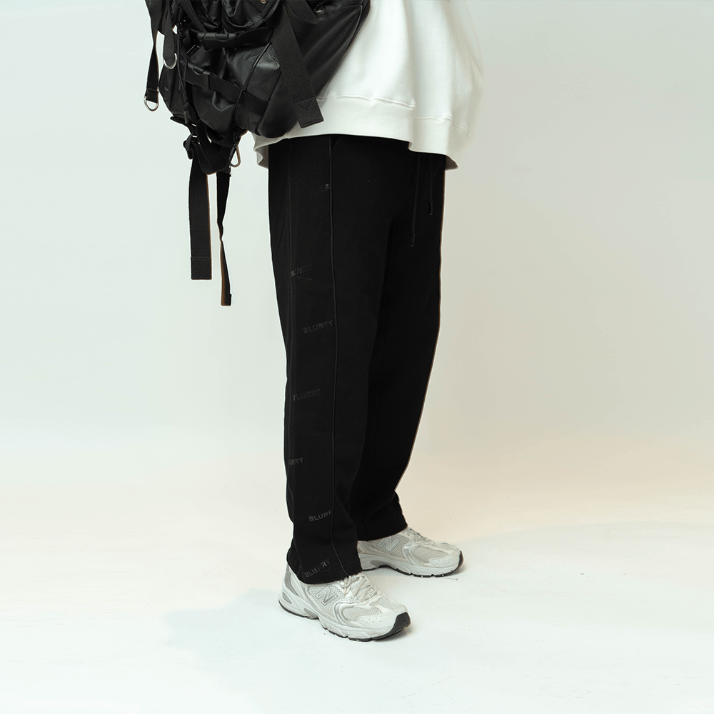 Pattern Black Sweatpants - صورة 2