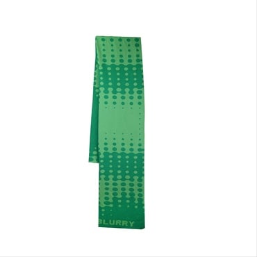 Green Dotted Logo Double-Face Scarf - صورة 1