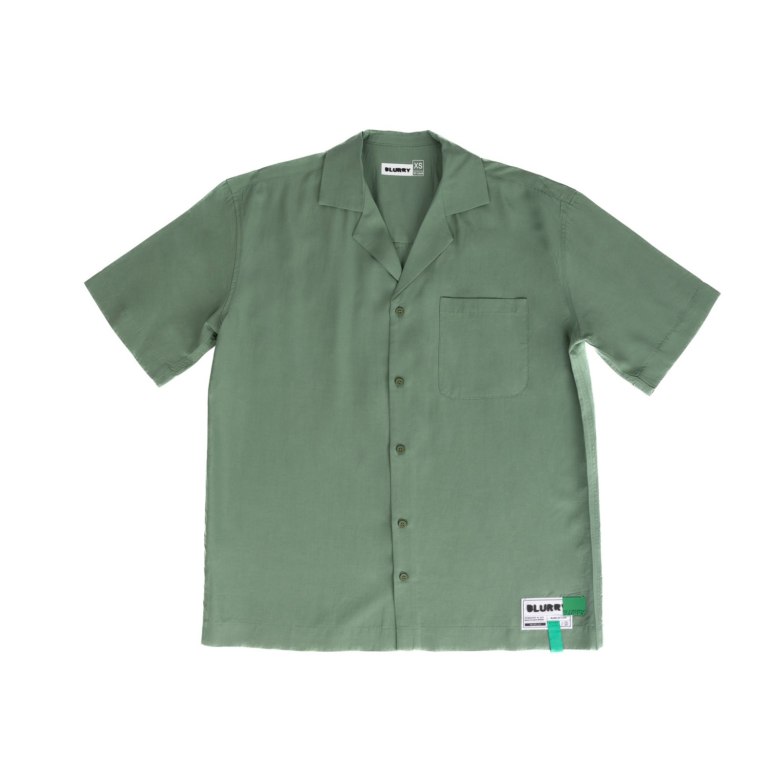 Oversized Green linen Shirt - صورة 1