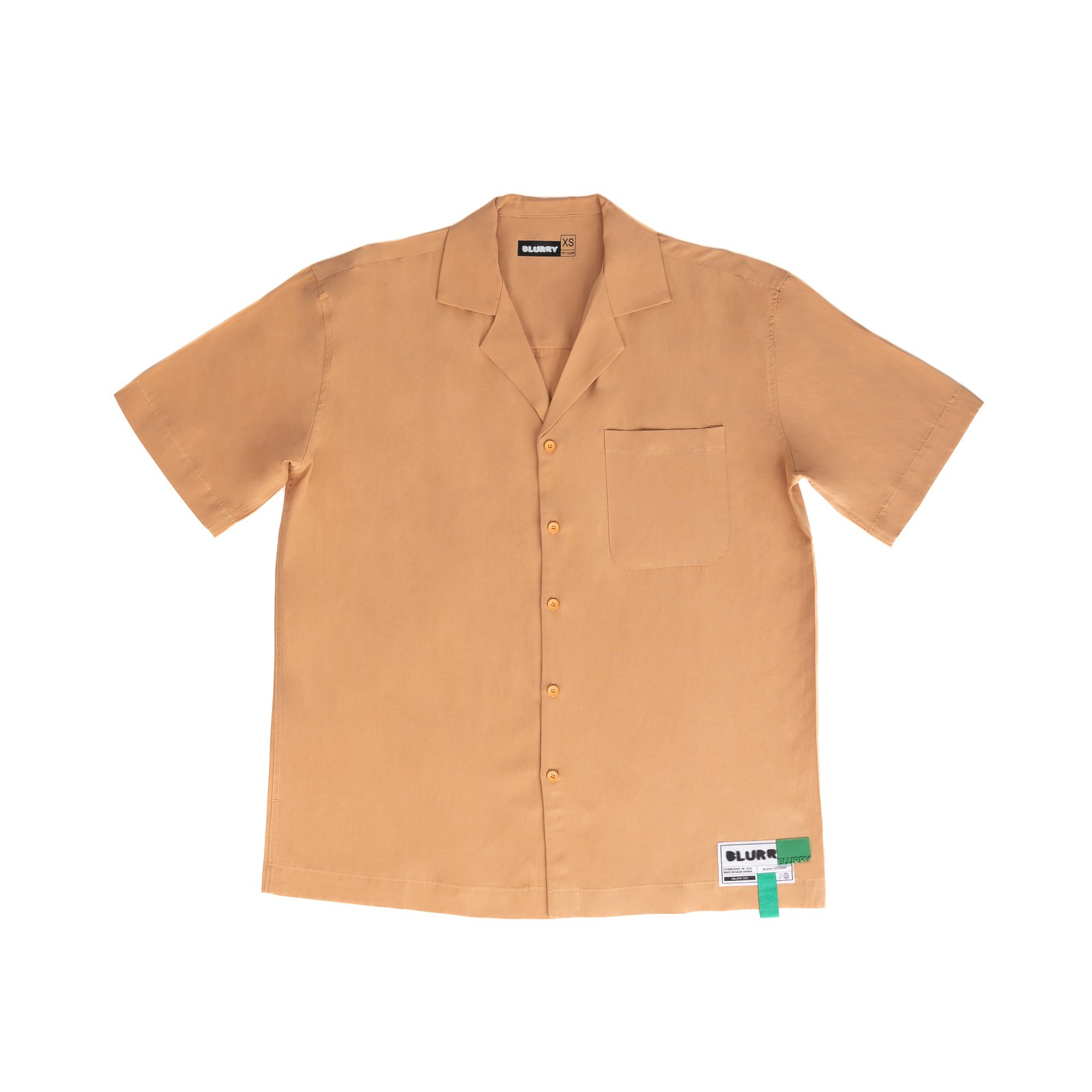 Oversized Clay Orange linen Shirt - صورة 5