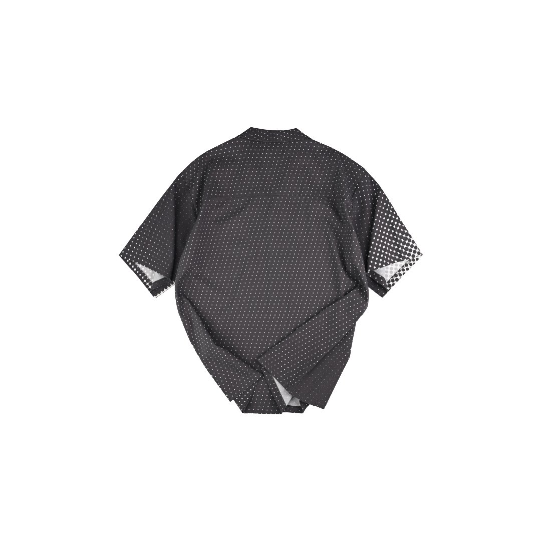 Dotted BLURRY logo boxy cotton shirt set - Image 3