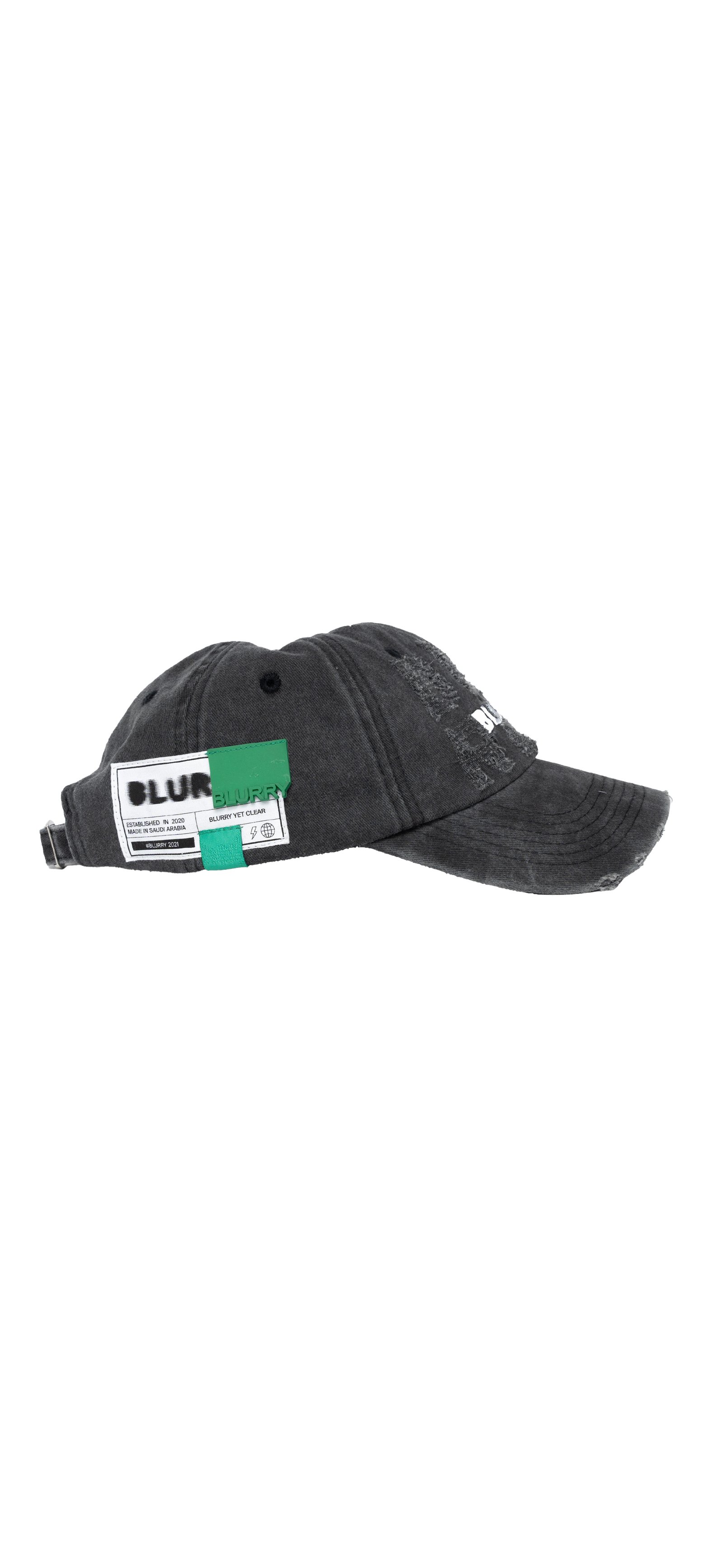 Dark Grey Denim Cap - صورة 3