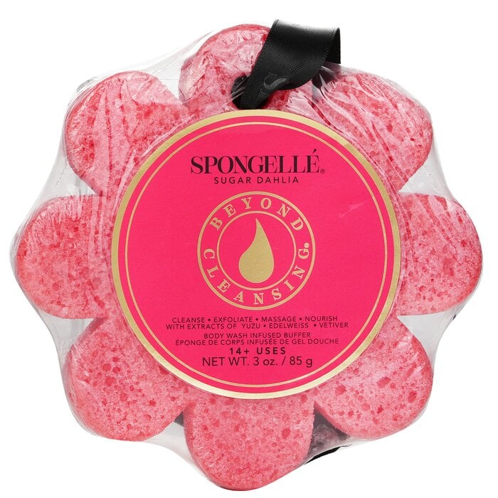 إسفنج صابون زهرة برية - داليا السكر (أحمر) 1pc/85g من Spongelle - صورة 1