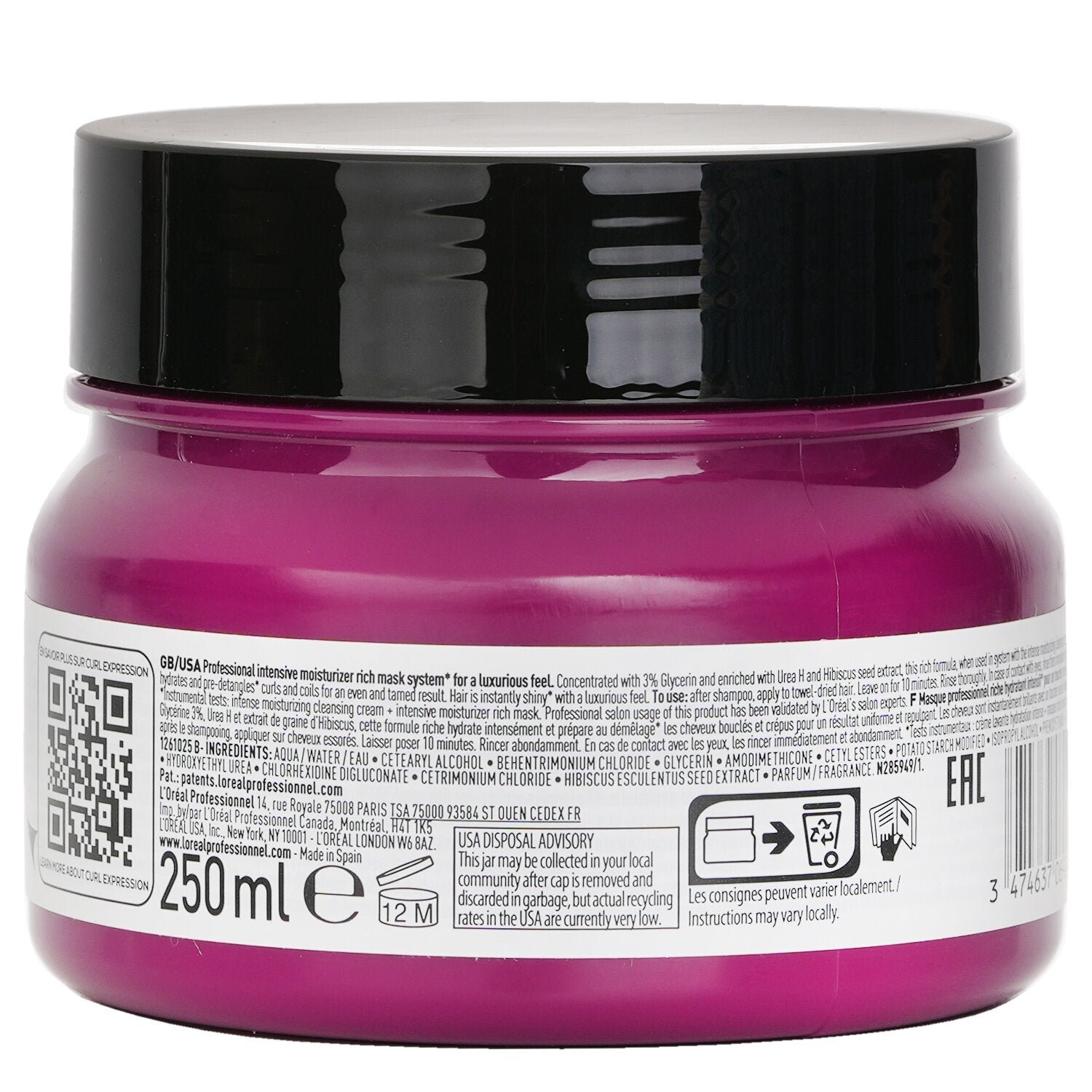 Serie Expert Curl Expression Glycerin 3% + Urea H + Hibiscus Seed Rich Professional Mask by L'Oreal - Image 3