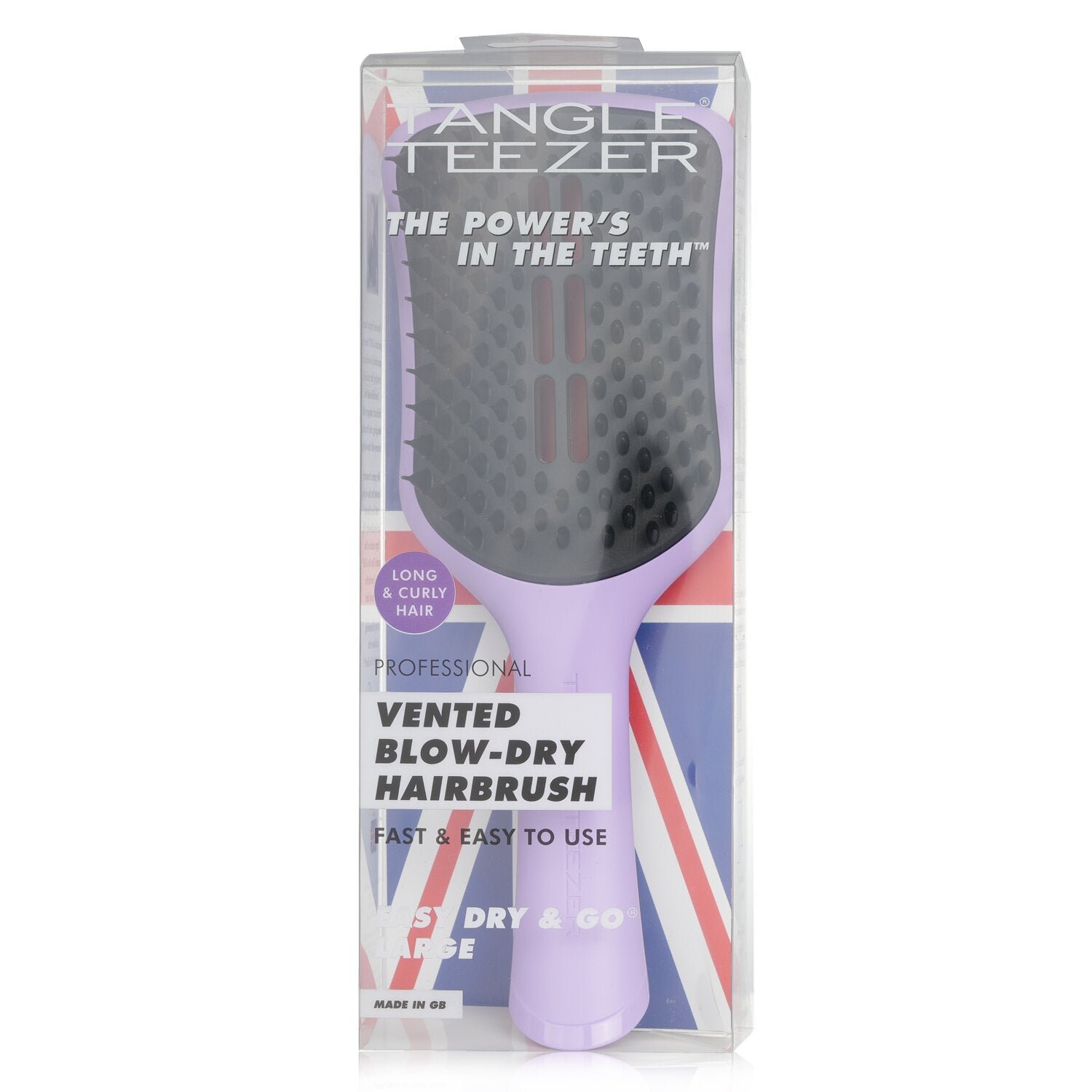 فرشاة شعر احترافية قابلة للتجفيف (حجم كبير) - # Lilac Cloud Large من Tangle Teezer - صورة 2
