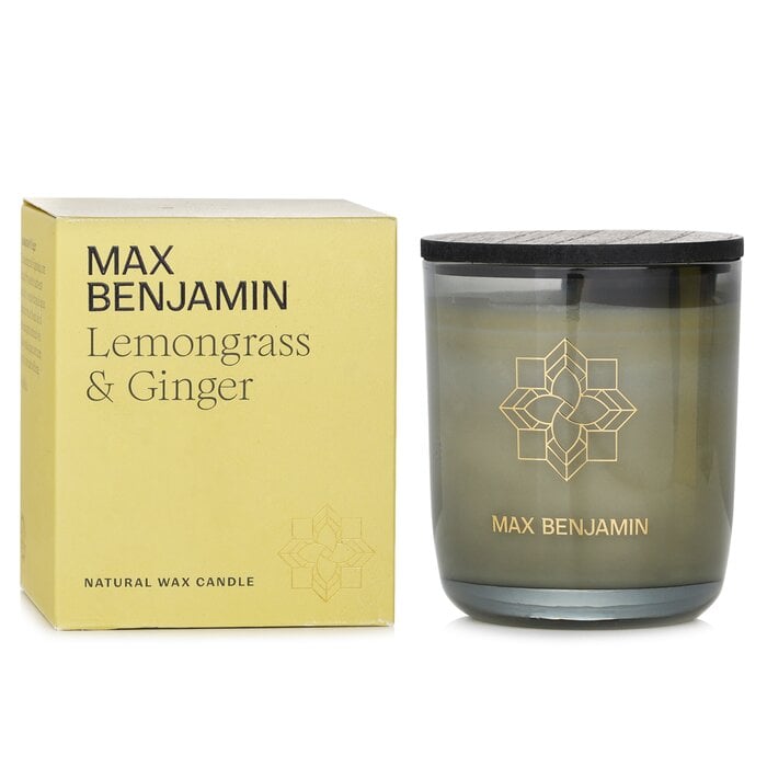 Natural Wax Candle - Lemongrass & Ginger 210g/7.4oz by Max Benjamin - Image 2