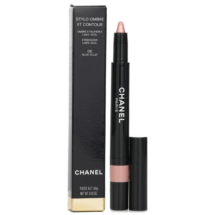 Stylo Ombre Et Contour (Eyeshadow/Liner/Khol) - # 06 Nude Eclat 0.8g/0.02oz by Chanel - Image 2