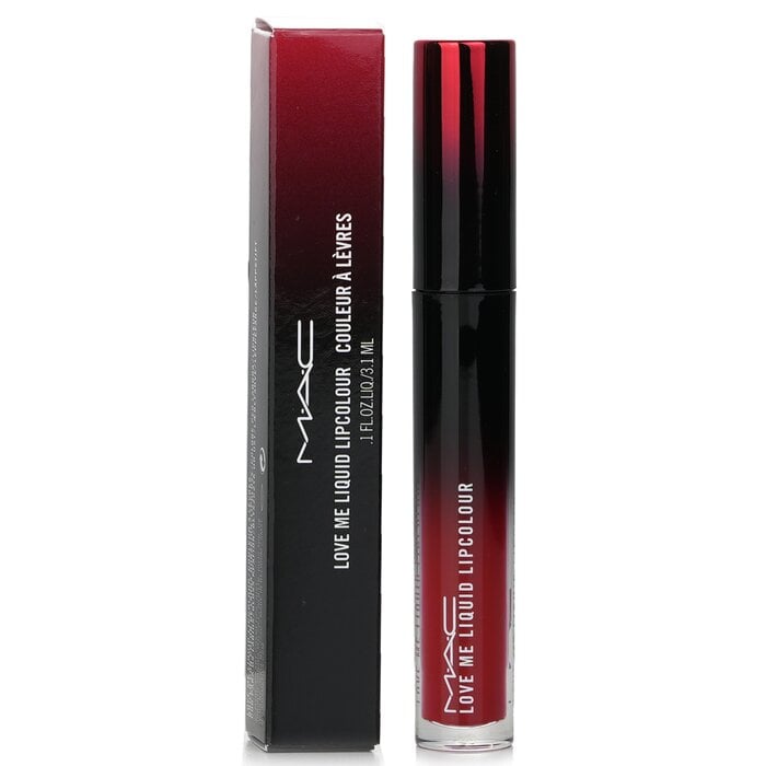 لون شفاه سائل Love Me - # 495 Adore Me (أحمر أزرق متوسط) 3.1ml/0.1oz من MAC - صورة 2