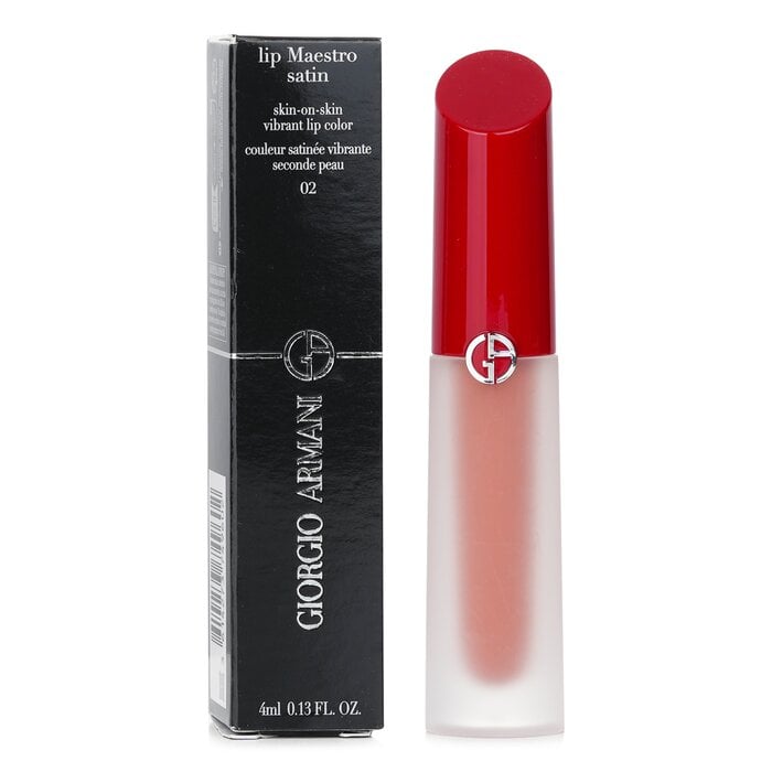 لون شفاه نابض ماسترو ساتان سكن أون سكن - # 02 Weekend Getaway 4ml/0.13oz من Giorgio Armani - صورة 2