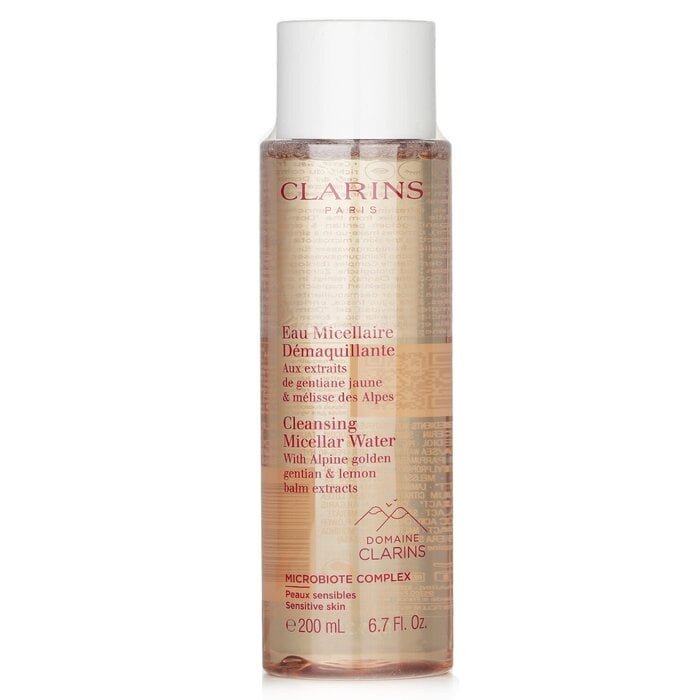 Cleansing Micellar Water with Alpine Golden Gentian & Lemon Balm Extracts - Sensitive Skin(Random Packaging) 200ml/6.7oz by Clarins - Image 4