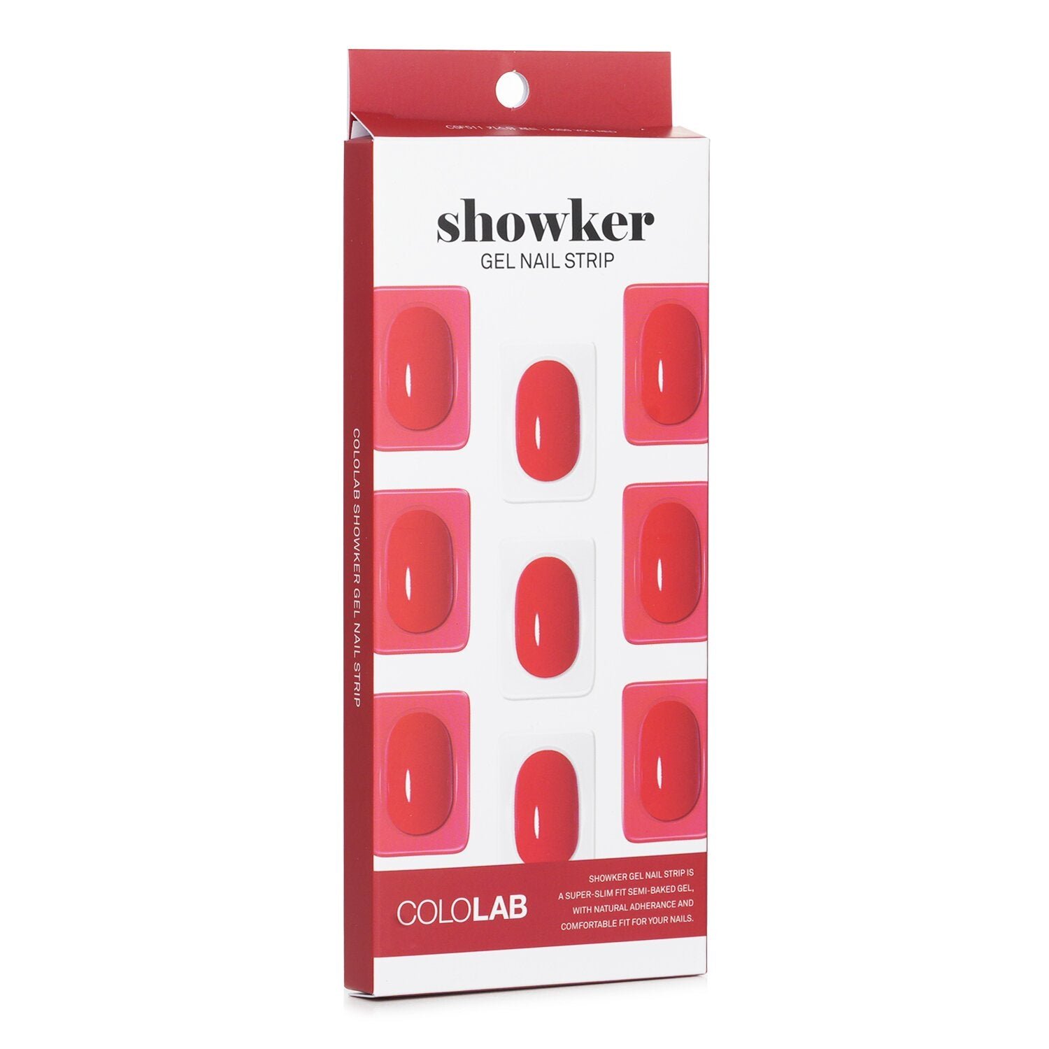Showker Gel Nail Strip # CSF511 Kiss You Red من Cololab - صورة 2
