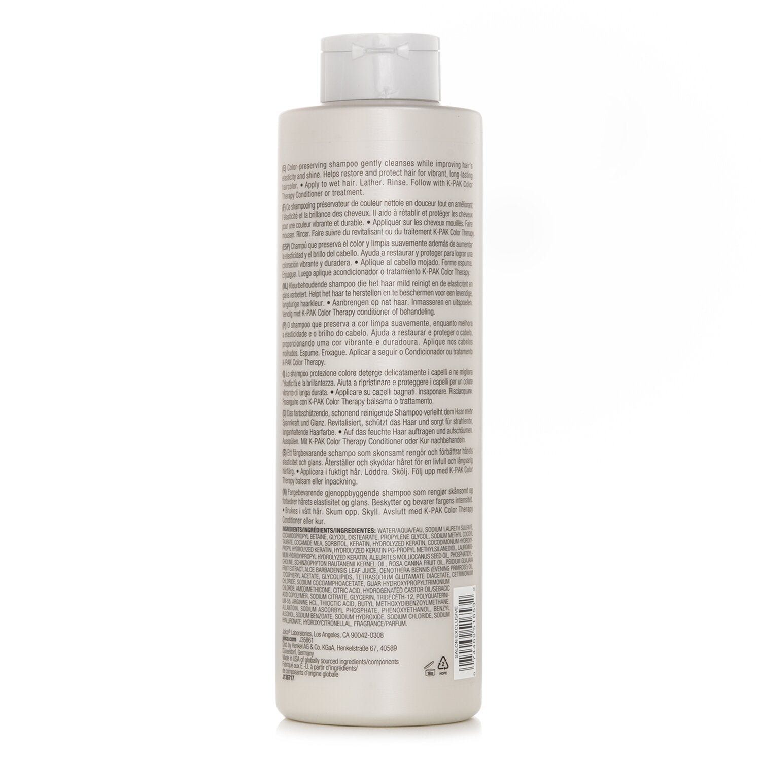 K-Pak Color Therapy Shampoo (To Preserve Color & Repair Damaged Hair) (Random Packaging) by Joico - Image 3