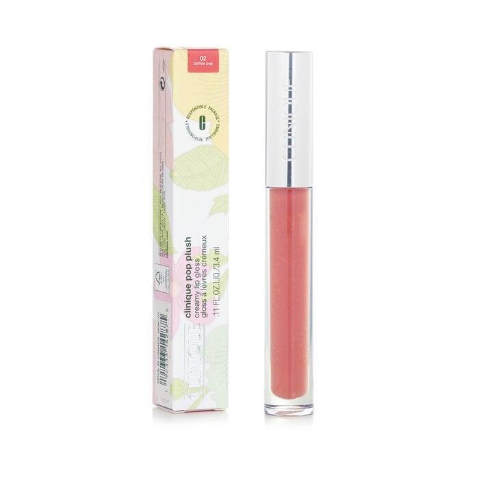 Pop Plush Creamy Lip Gloss - # 02 Chiffon Pop 3.4ml/0.11oz by Clinique - Image 2