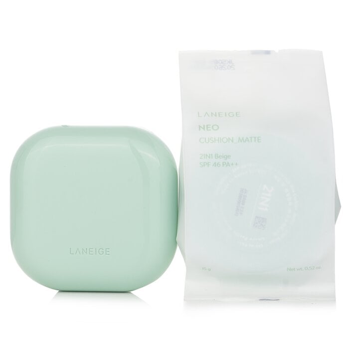 وسادة نيو مات SPF46 - # 21N1 Beige 2x15g/1.05oz من Laneige - صورة 2