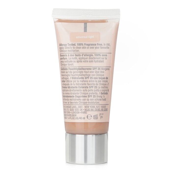 مرطب زيادة الرطوبة مع صبغة شفافة SPF 25 - رقم 02 ضوء عالمي 40ml/1.4oz من Clinique - صورة 3