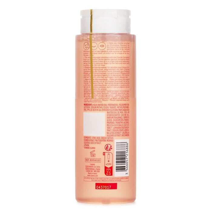 Cleansing Micellar Water with Alpine Golden Gentian & Lemon Balm Extracts - Sensitive Skin(Random Packaging) 200ml/6.7oz by Clarins - Image 3
