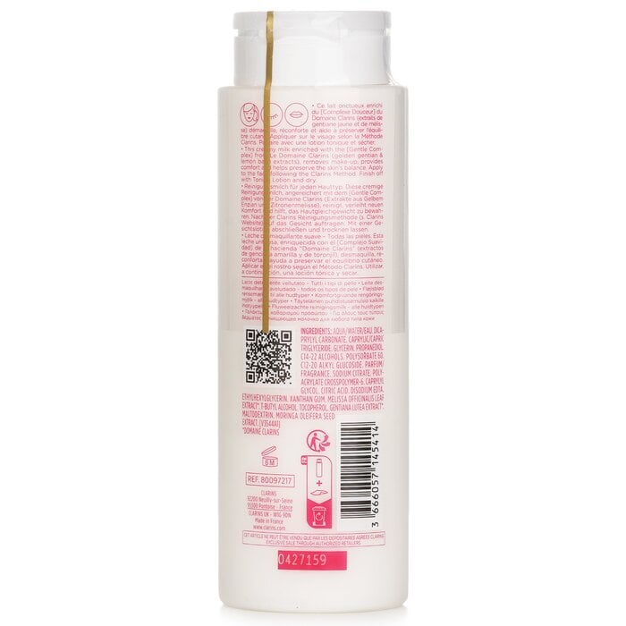 Velvet Cleansing Milk with Alpine Golden Gentian & Lemon Balm Extracts 200ml/6.7oz by Clarins - Image 3