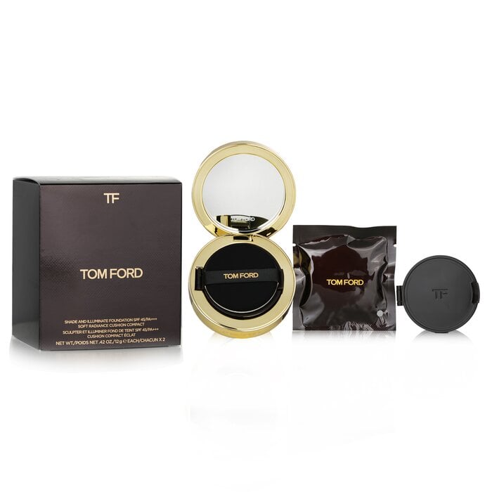 أساس إشراقة ناعم لامع للتظليل والإضاءة SPF 45 - # 1.1 رملي دافئ 2x12g/0.42oz من Tom Ford - صورة 2