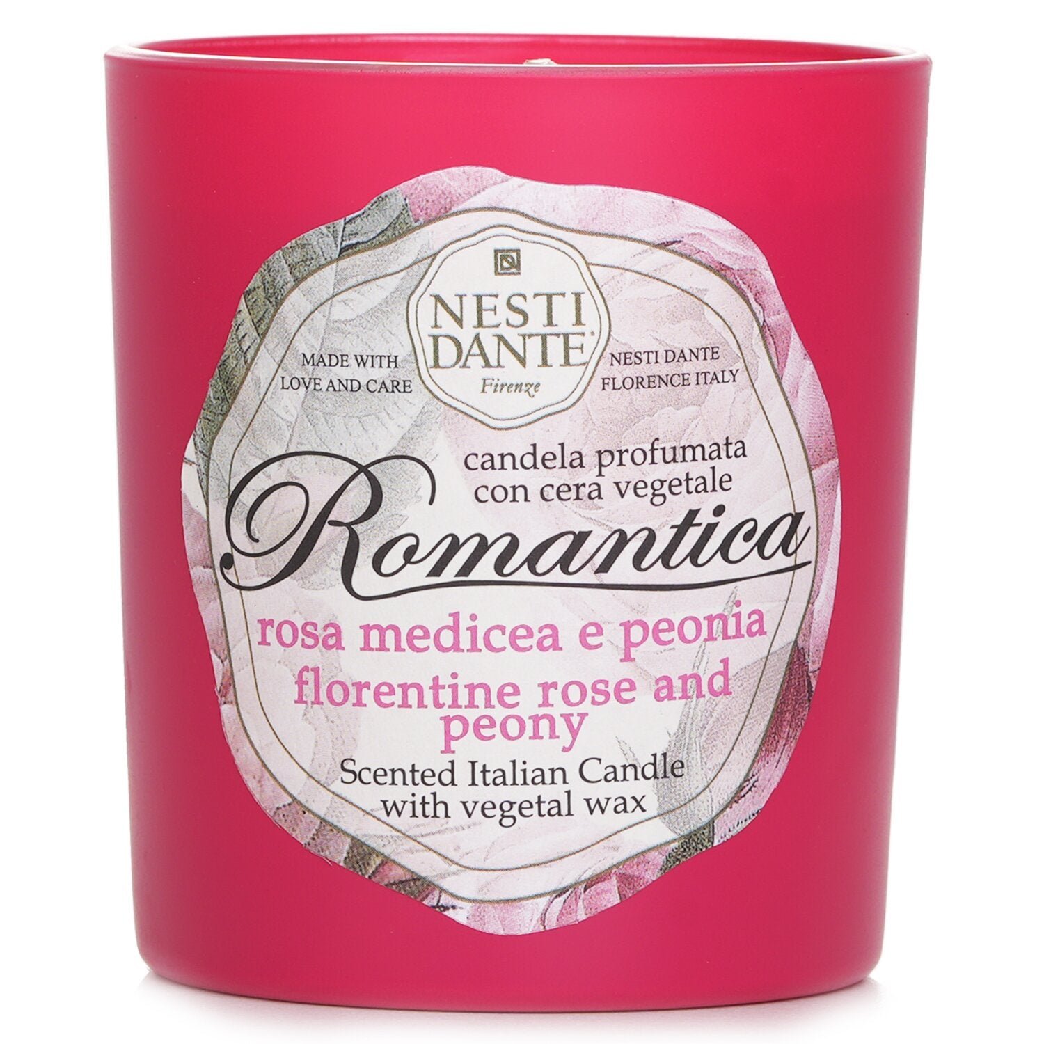 Scented Italian Candle - Romantica Florentine Rose & Peony by Nesti Dante - Image 1