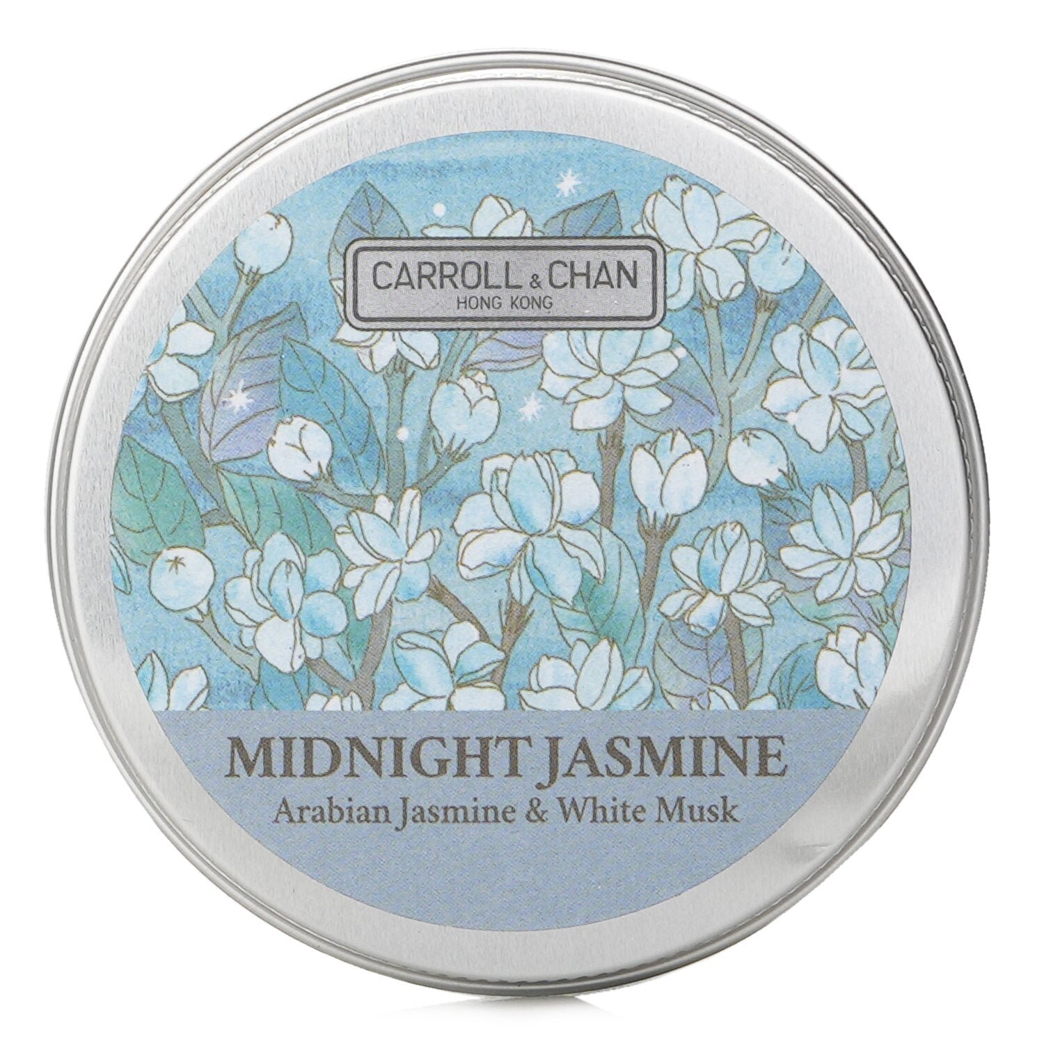 100% Beeswax Mini Tin Candle - # Midnight Jasmine (Arabian Jasmine & White Musk) by Carroll & Chan - Image 1