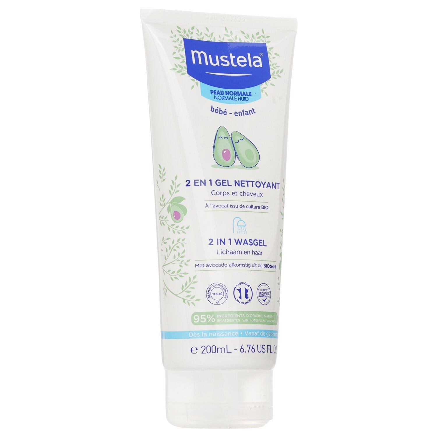 جل منظف للجسم والشعر 2 بـ1 - للبشرة العادية من Mustela - صورة 2