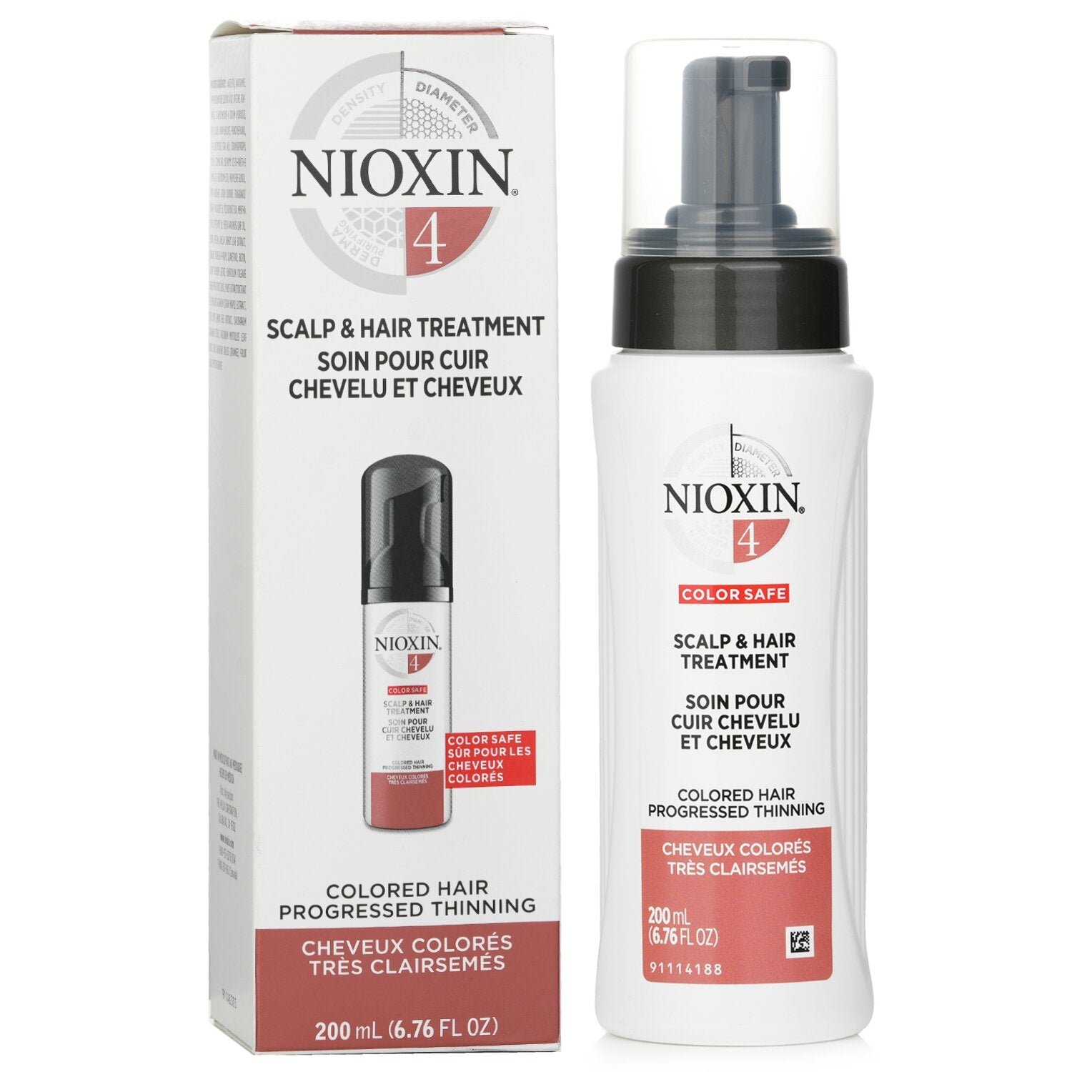Diameter System 4 Scalp & Hair Treatment (Colored Hair, Progressed Thinning, Color Safe) by Nioxin - Image 2