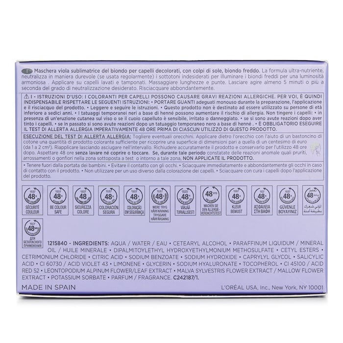 Blond Absolu Masque Ultra-Violet Anti-Brass Blonde Perfecting Purple Masque (Lightened Cool Blonde Hair) 200ml/6.8oz by Kerastase - Image 4