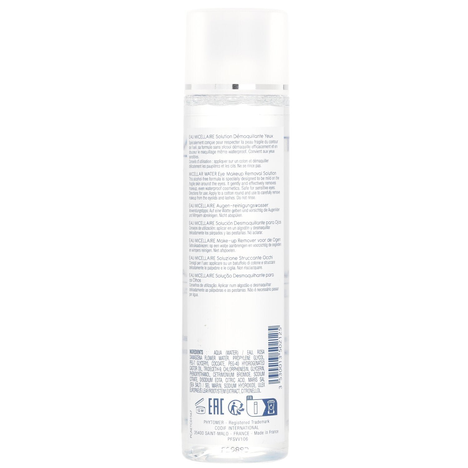 Micellar Water Eye Makeup Removal Solution by Phytomer - Image 3