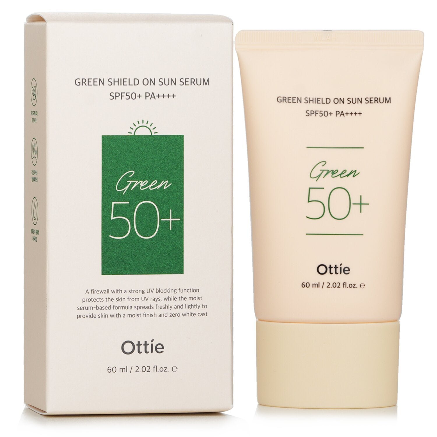 Green Shield On Sun Serum SPF50+ PA++++ by Ottie - Image 2