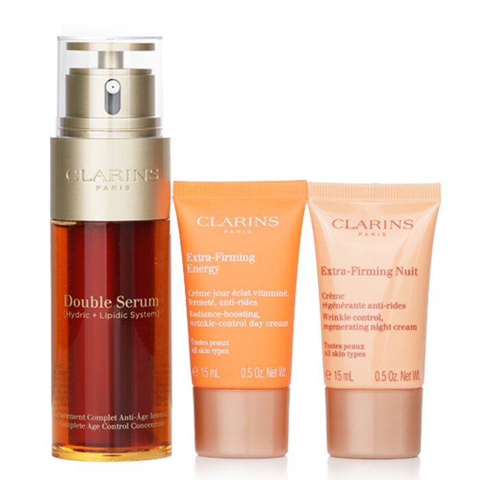 مجموعة مصل مزدوج وشد إضافي 3pcs+1bag من Clarins - صورة 3